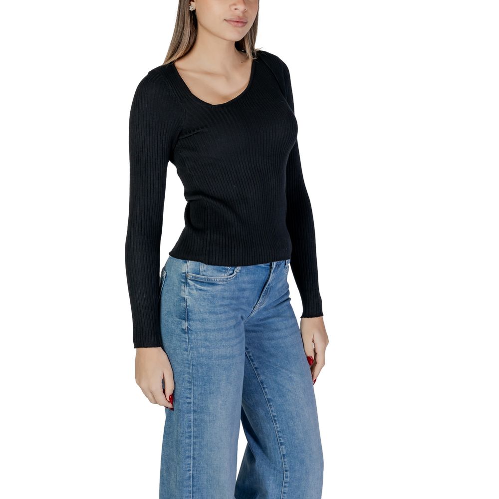 Black Viscose Sweatshirt