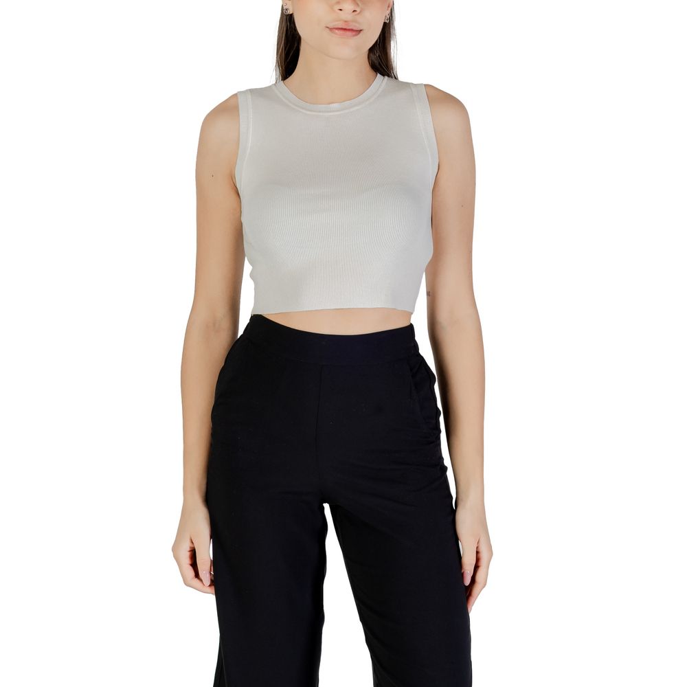 White Viscose Tank Tops