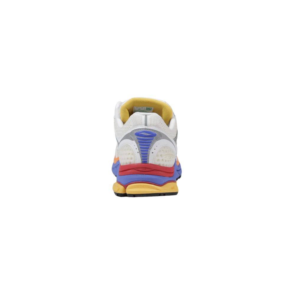 White Synthetic Athletic Sneakers
