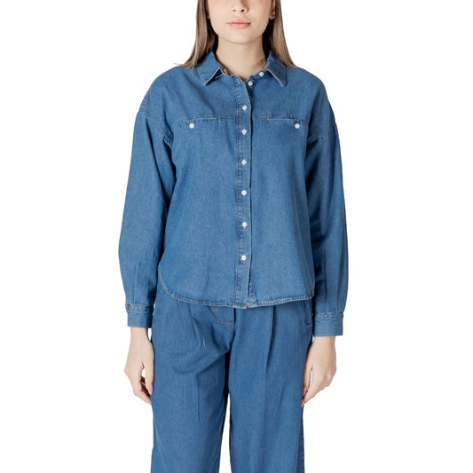Blue Cotton Blouse
