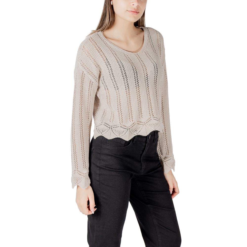 Beige Recycled Cotton Sweatshirt