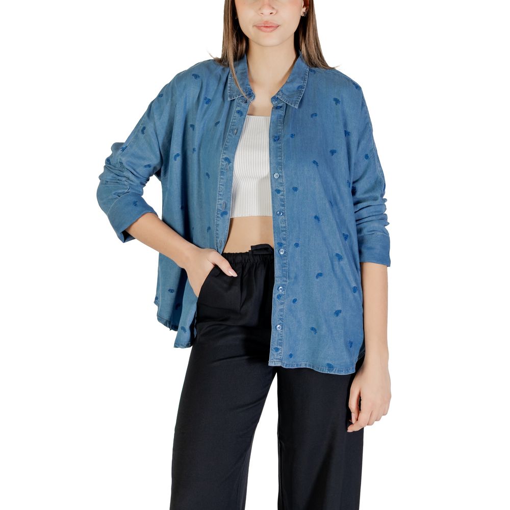 Blue Tencel Blouse