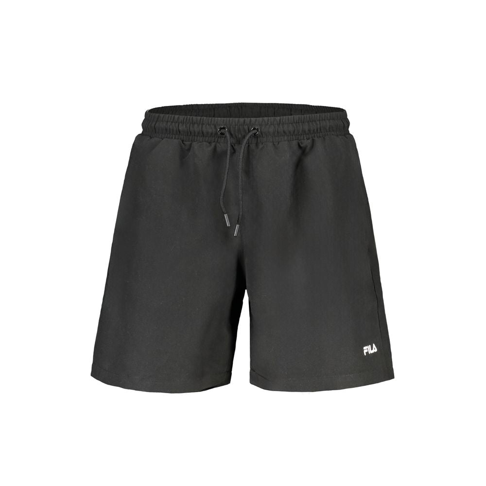 Nero Polyester Men Swimwear