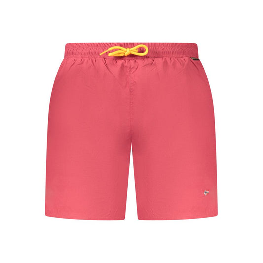 Rosso Poliammide Men's Swim Boxer
