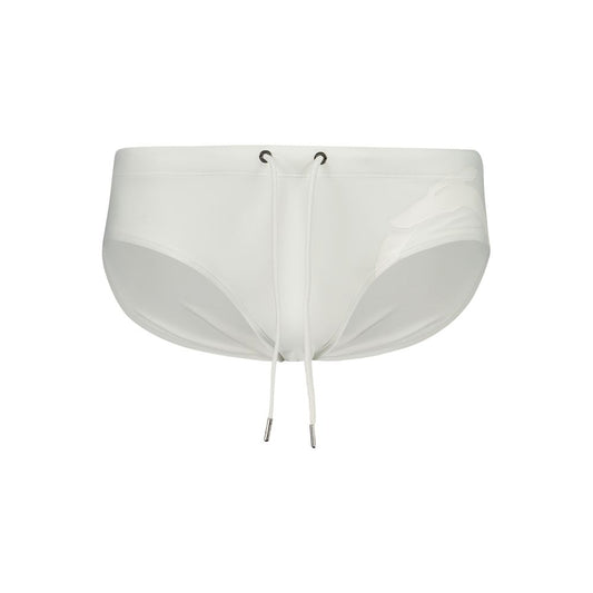 White Poliammide Men's Swim Brief