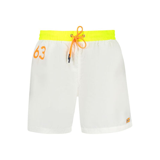 Bianco Poliammide Mens Swim Boxer