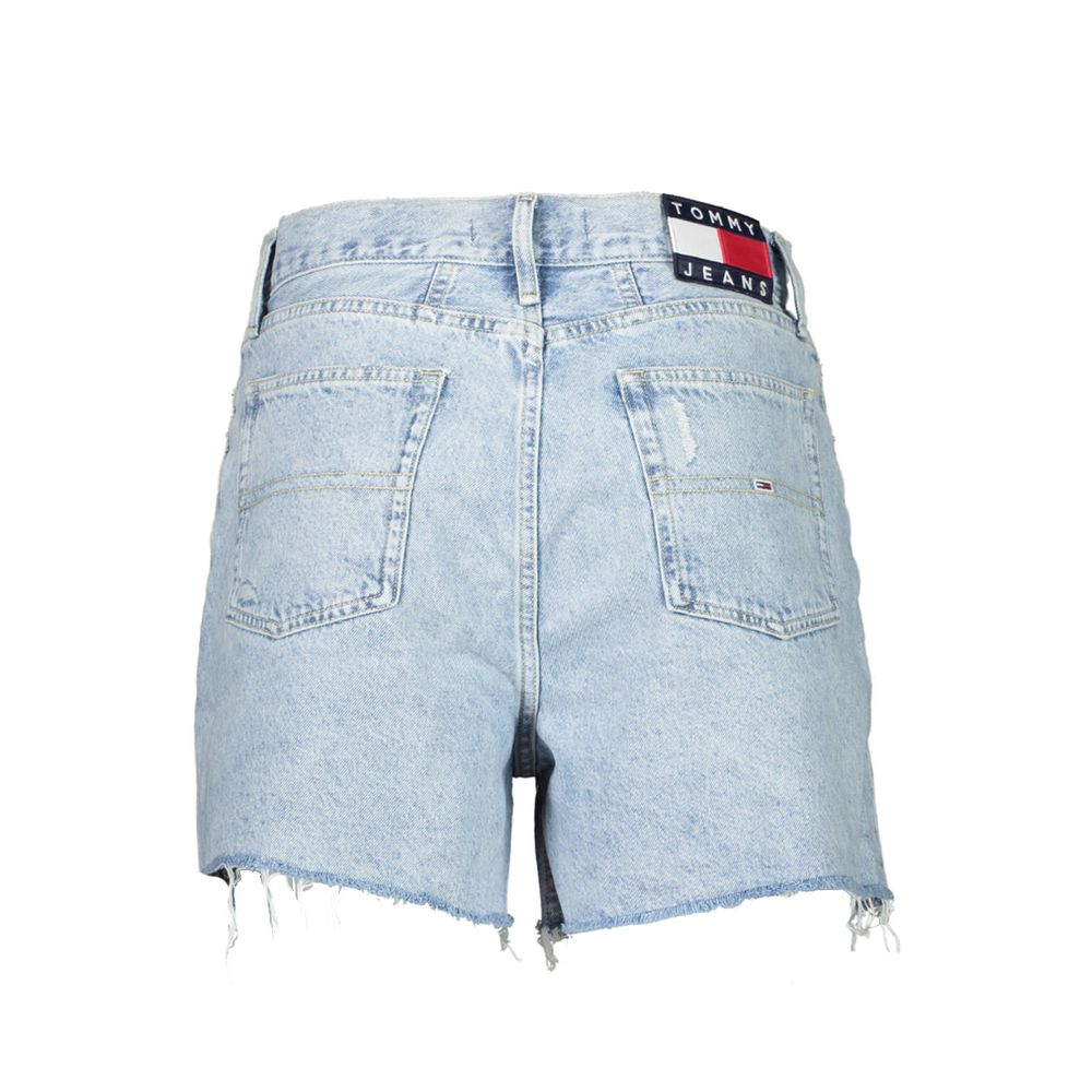 Azzurro Cotton Women Shorts