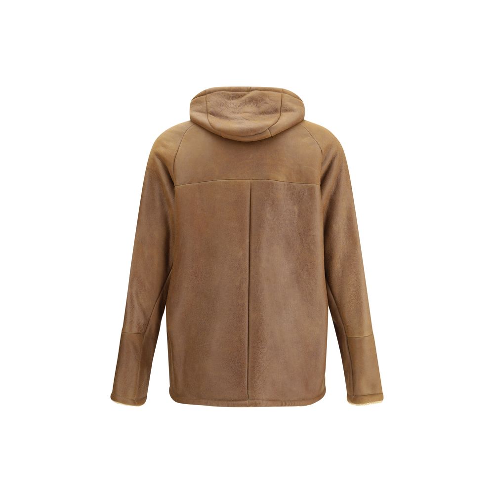 Brown Leather Coat