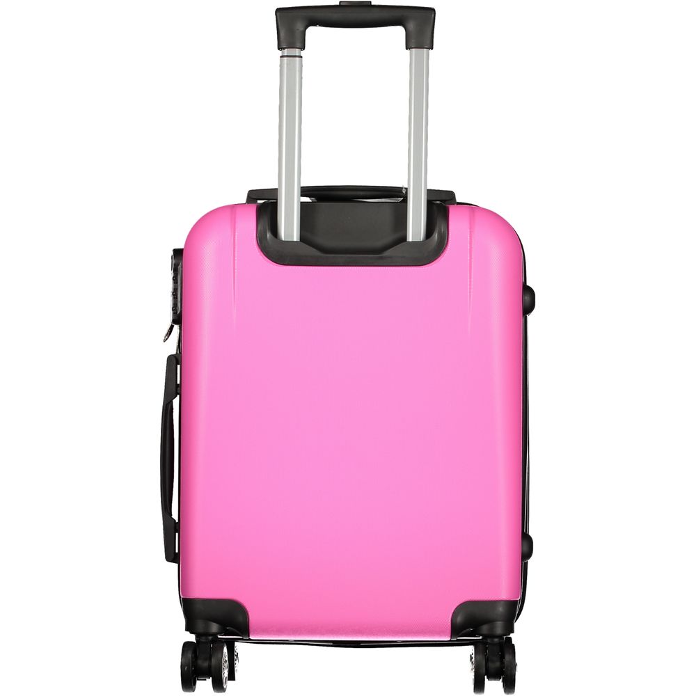 Rosa Poliuretano Women Travel Bag