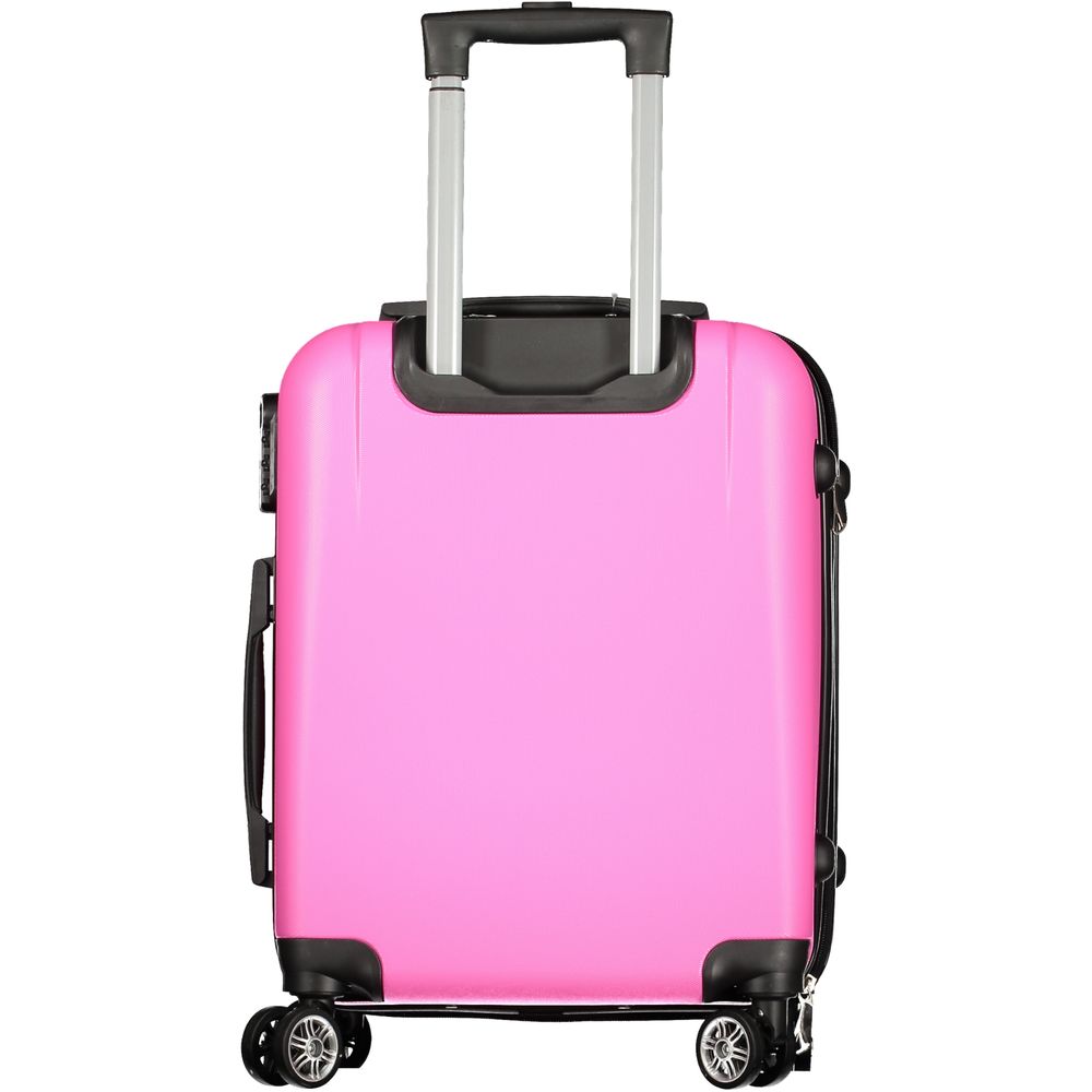 Rosa Poliuretano Women Travel Bag
