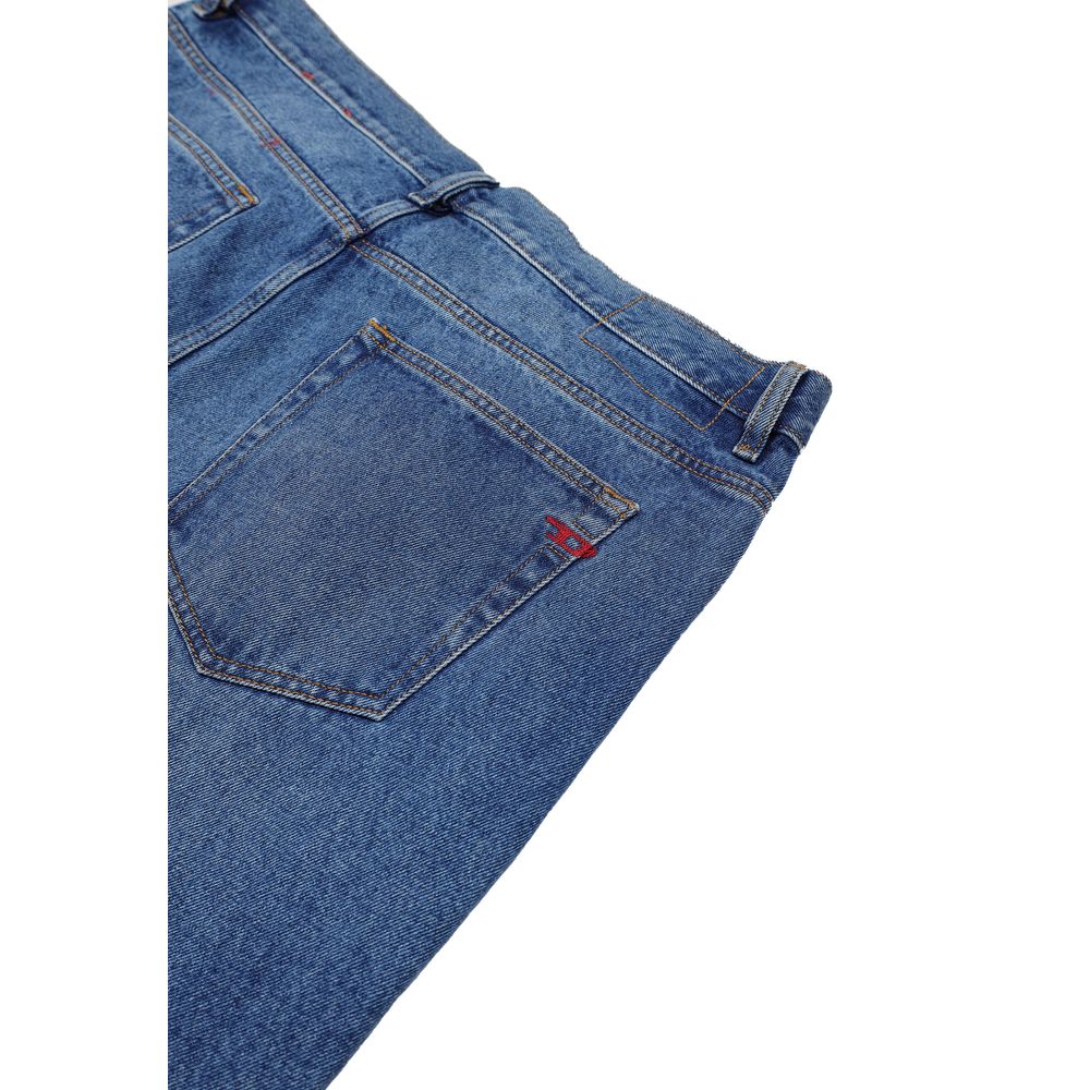 Blue Cotton Relaxed Fit Jeans
