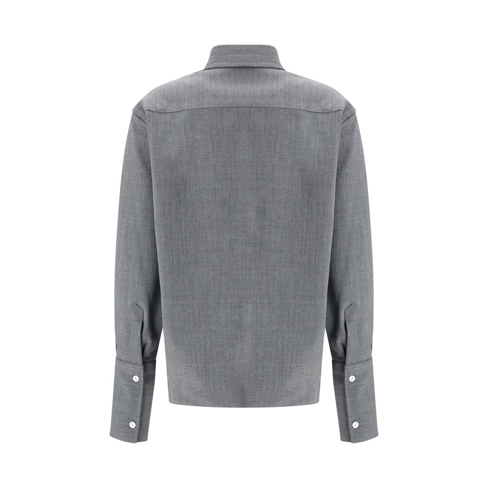 Gray Denim Shirt