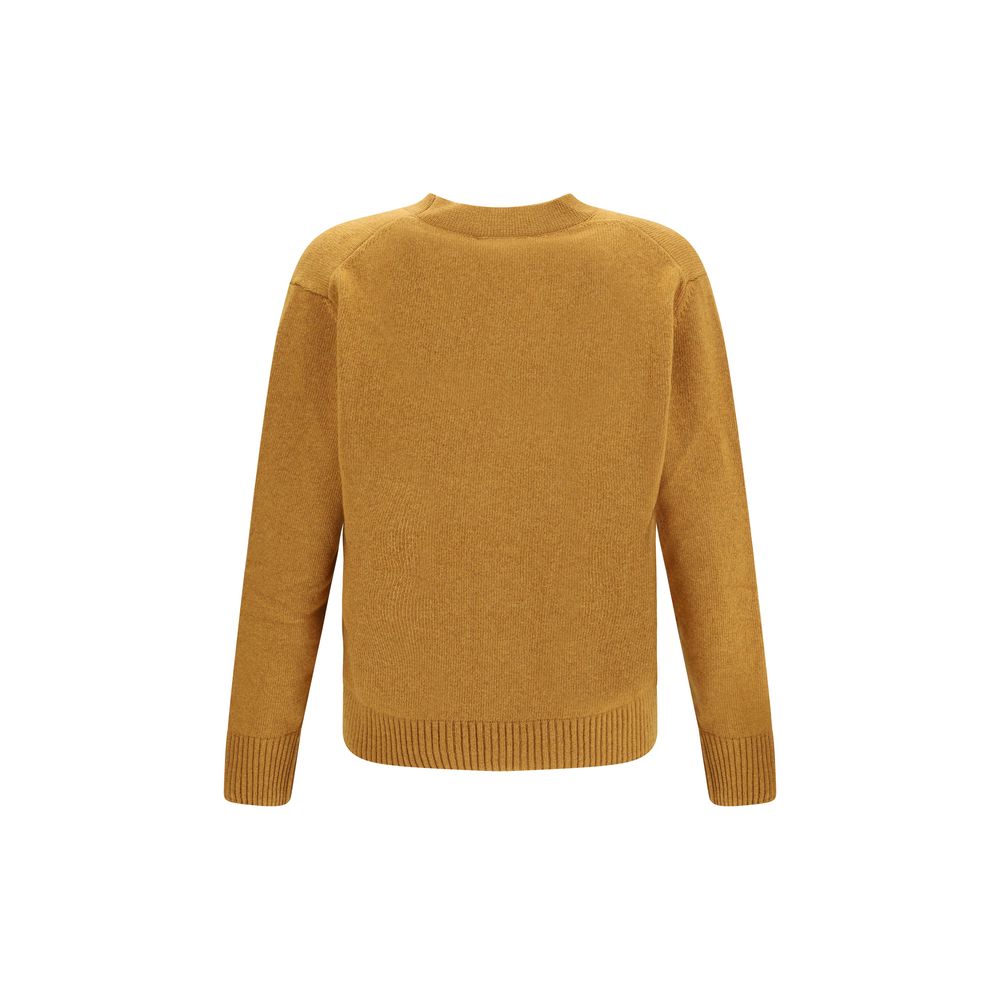 Bicolor Fleece Wool Cardigan