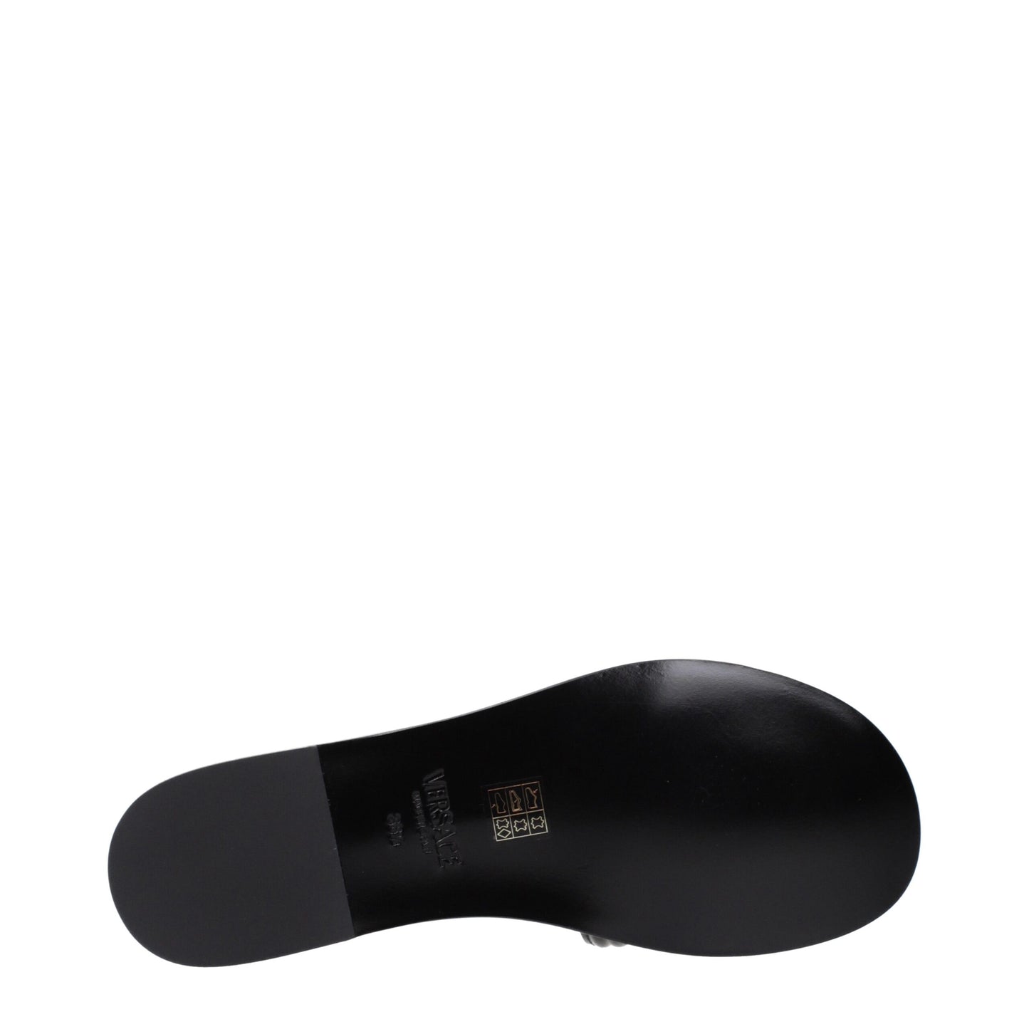 Black Leather Slippers