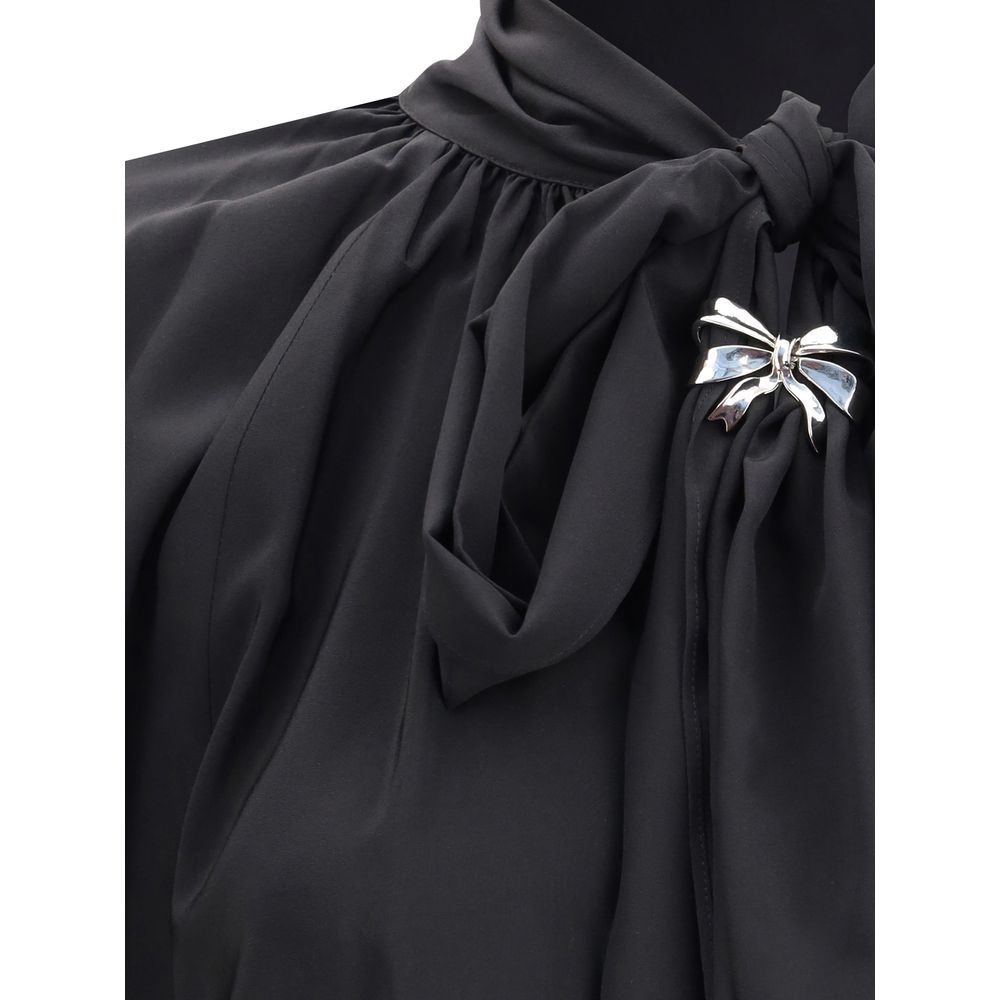 Black Silk Blouse