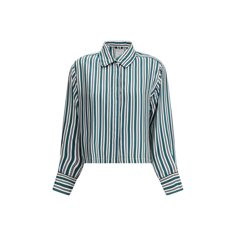 Bicolor Silk Pattern Shirt