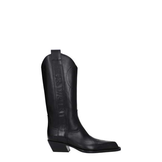 Black Leather Boots