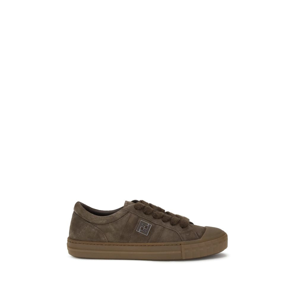 Brown Calf Leather Bos Taurus Low Top Sneakers