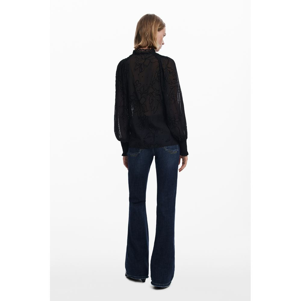 Nero Polyester Woman Blouse