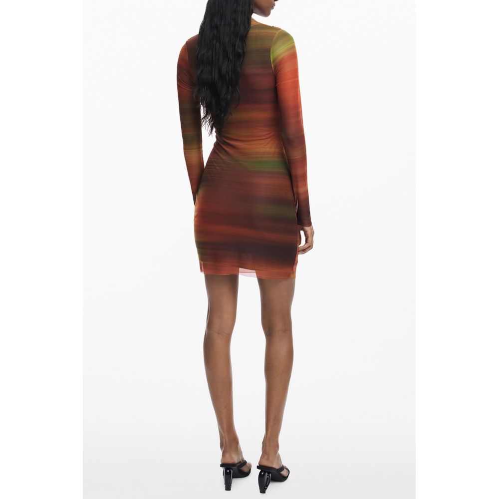 Arancione Polyester Women Dress