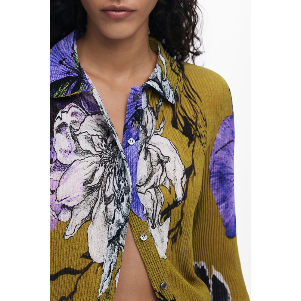 Verde Polyester Women Shirt