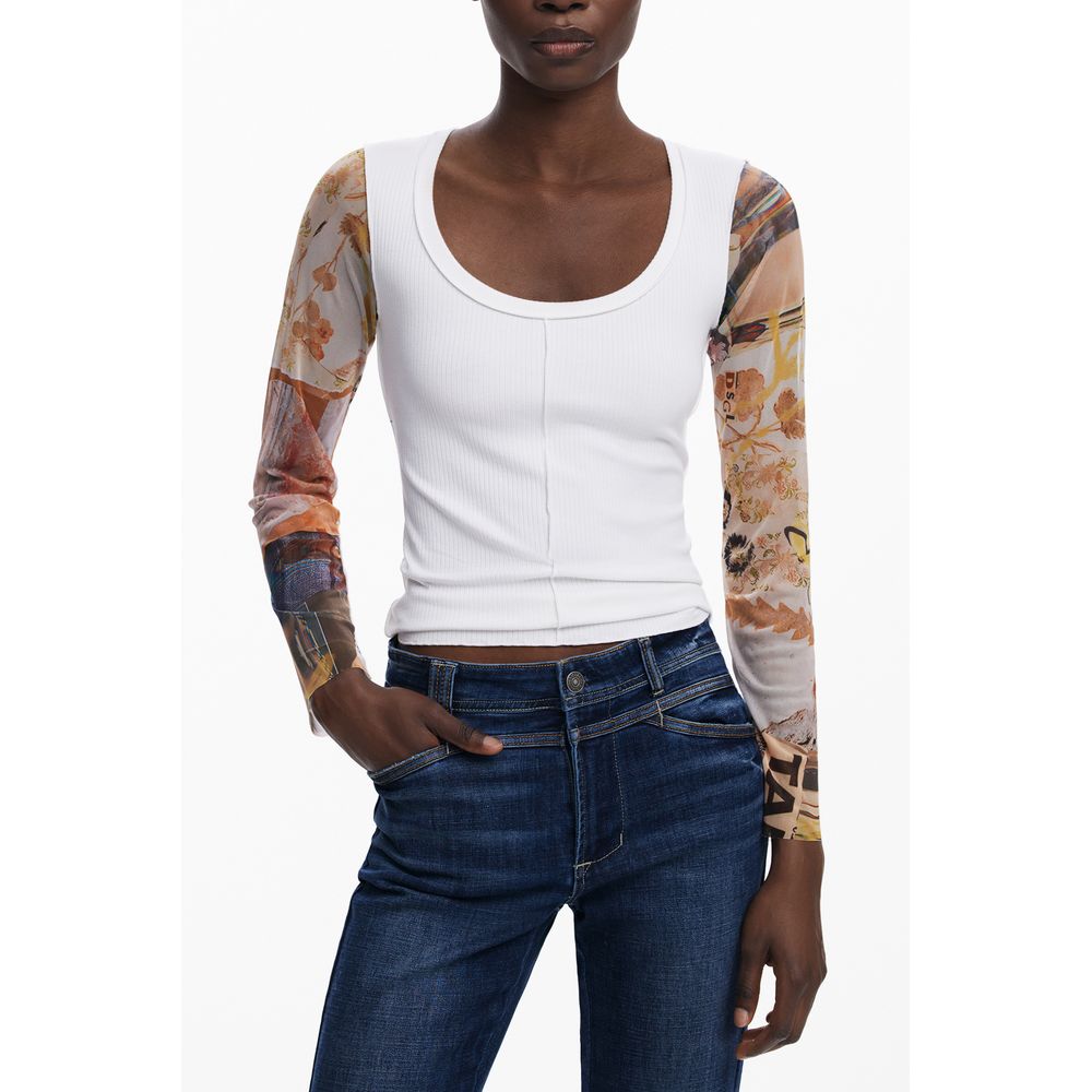 Bianco Viscosa Women Sweater