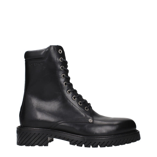 Black Leather Ankle Boots