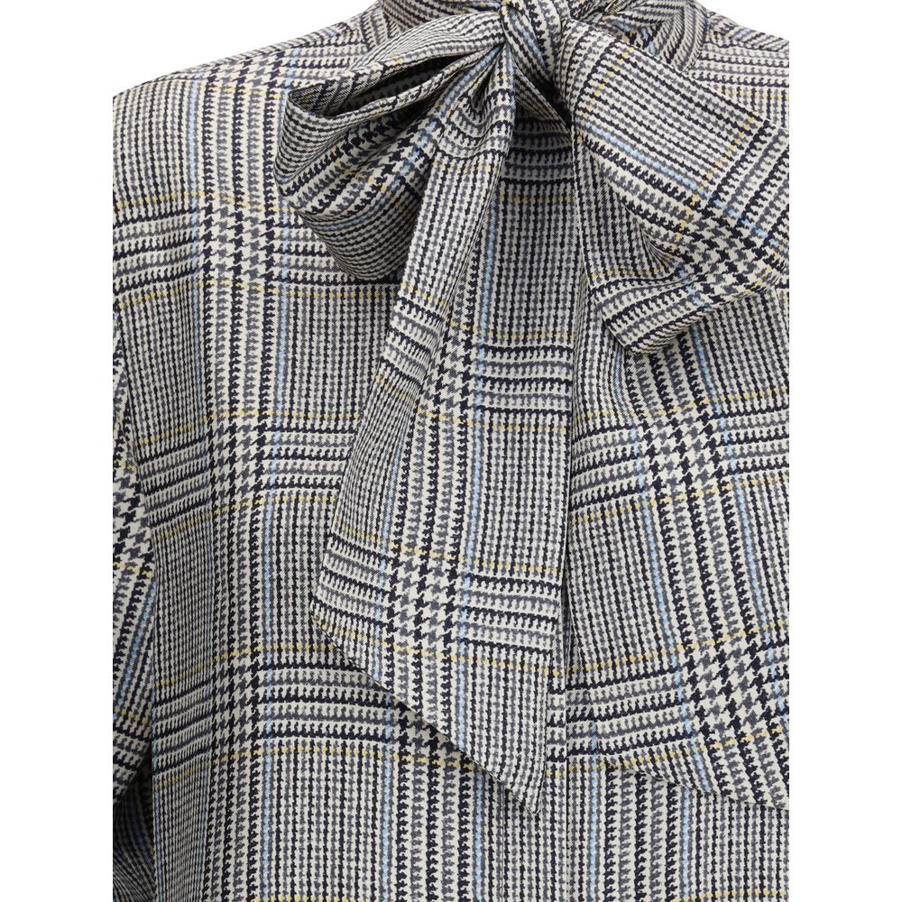 Beige Silk Dress Shirt