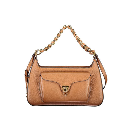 Marrone Leather Women Handbag