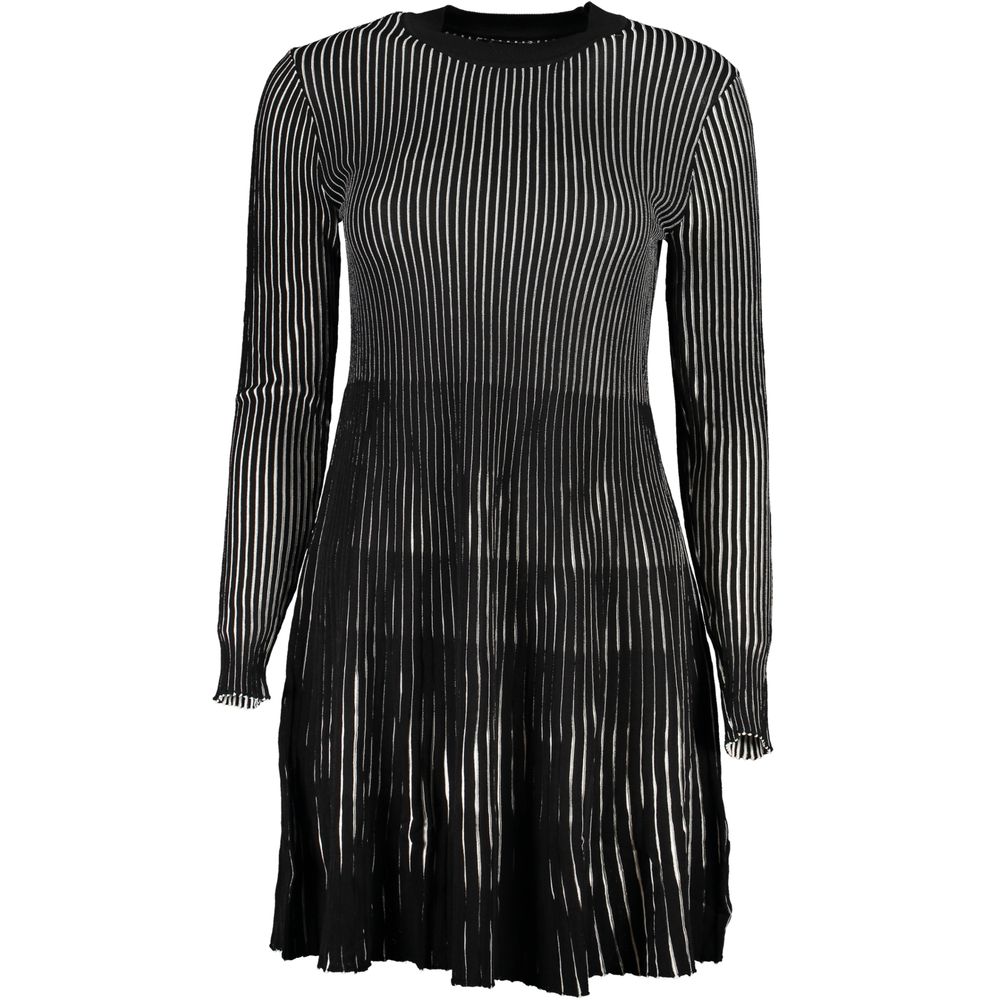 Black Polyamide Women's Short Dress