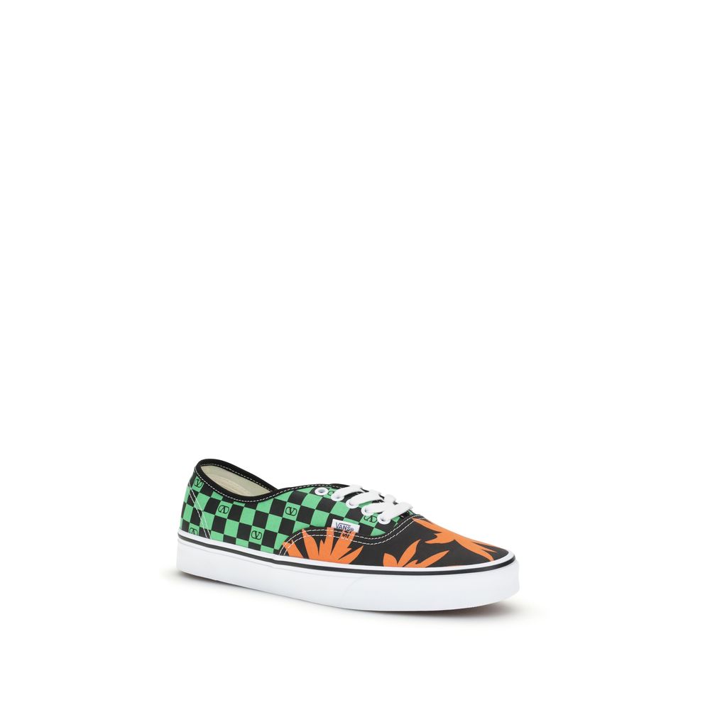 Multicolor Cotton Low Top Sneakers