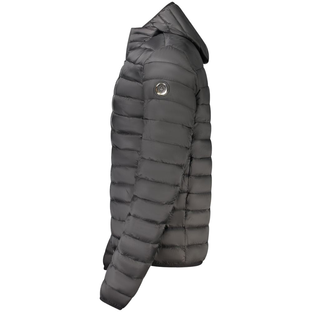 Black Polyester Jackets & Coat
