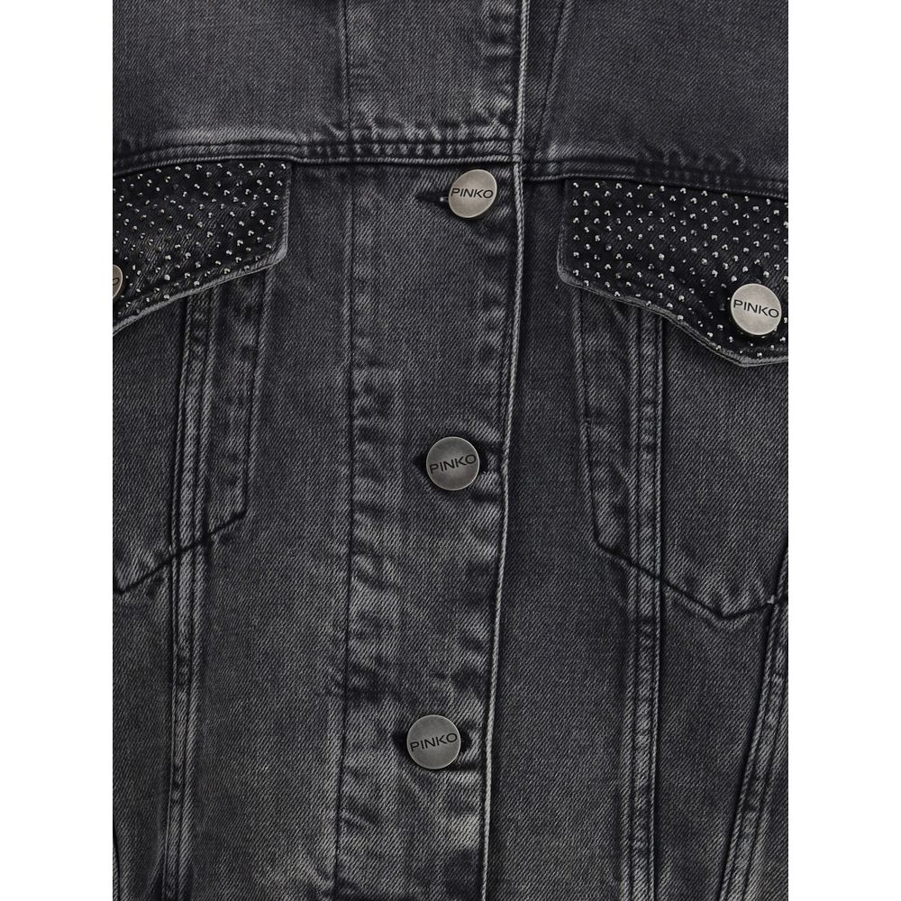 Gray Cotton Denim Jacket