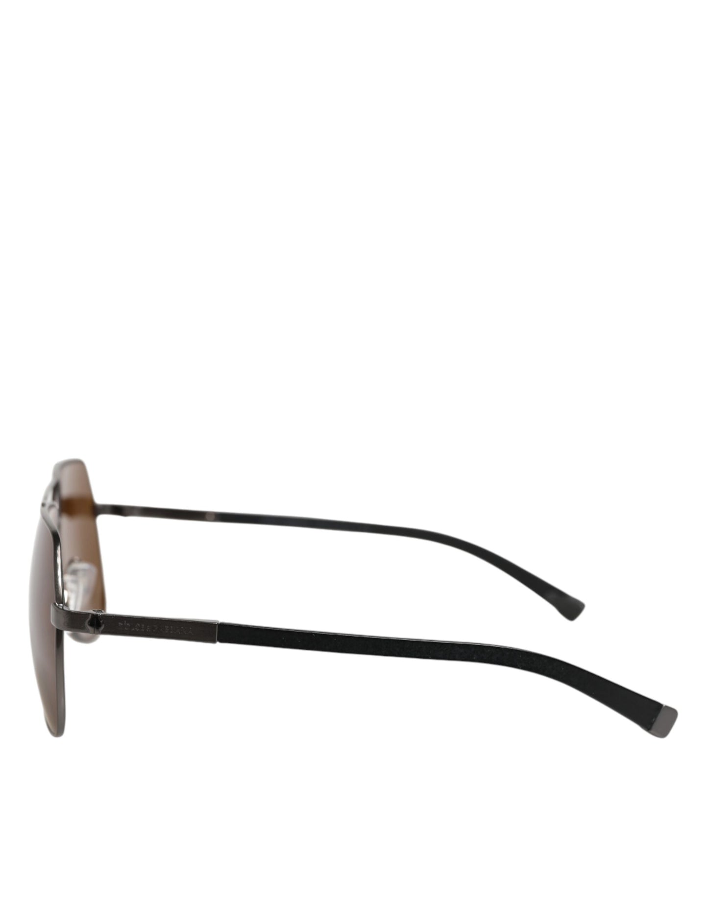 Black Steel Frame Basalto Collection Shades Sunglasses