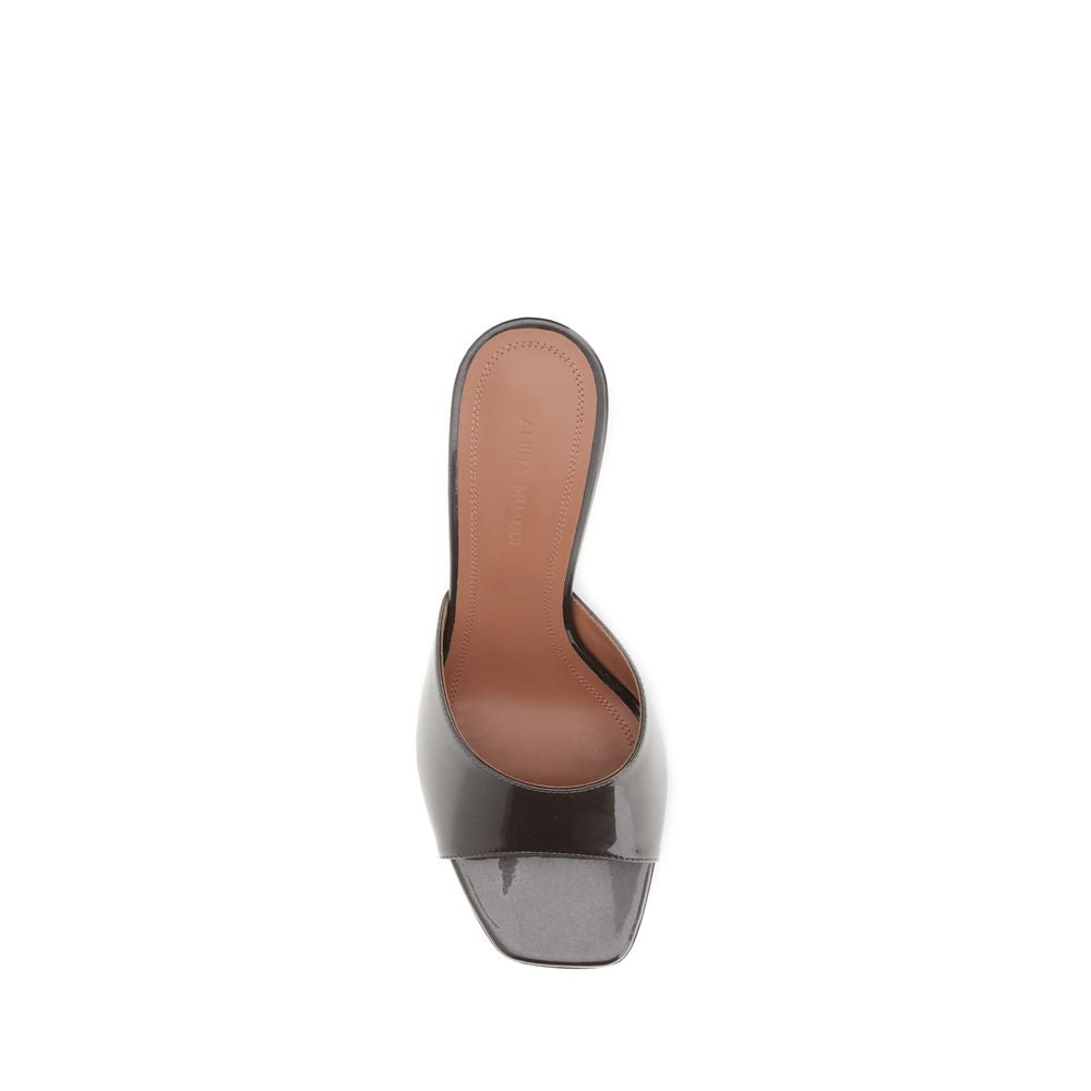 Brown Calf Leather Bos Taurus Stiletto Heel Sandals