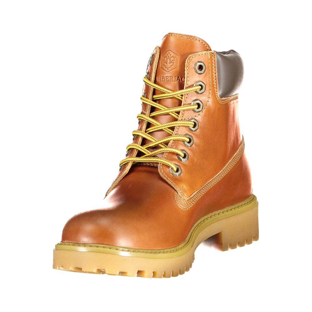 Marrone Leather Men Sneaker