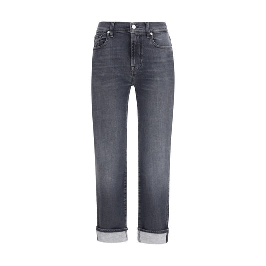 Black Cotton Relaxed Fit Jeans