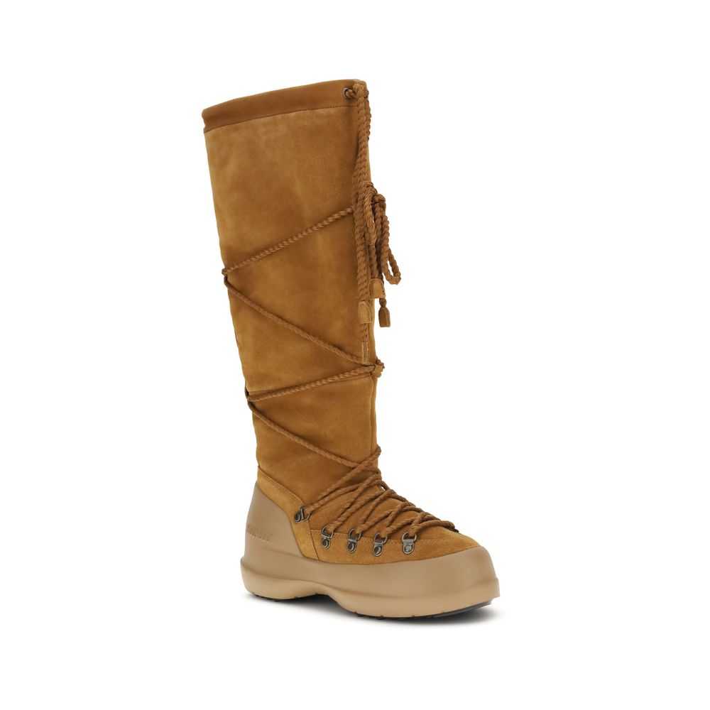 Brown Calf Leather Bos Taurus Lace-Up Boots