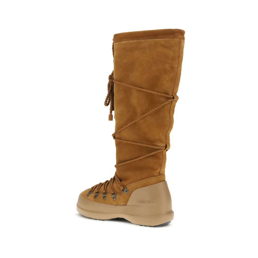 Brown Calf Leather Bos Taurus Lace-Up Boots