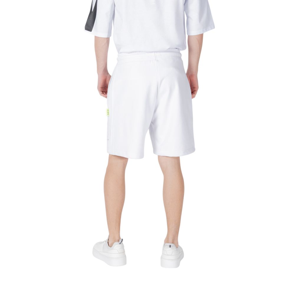 White Cotton Bermuda Shorts