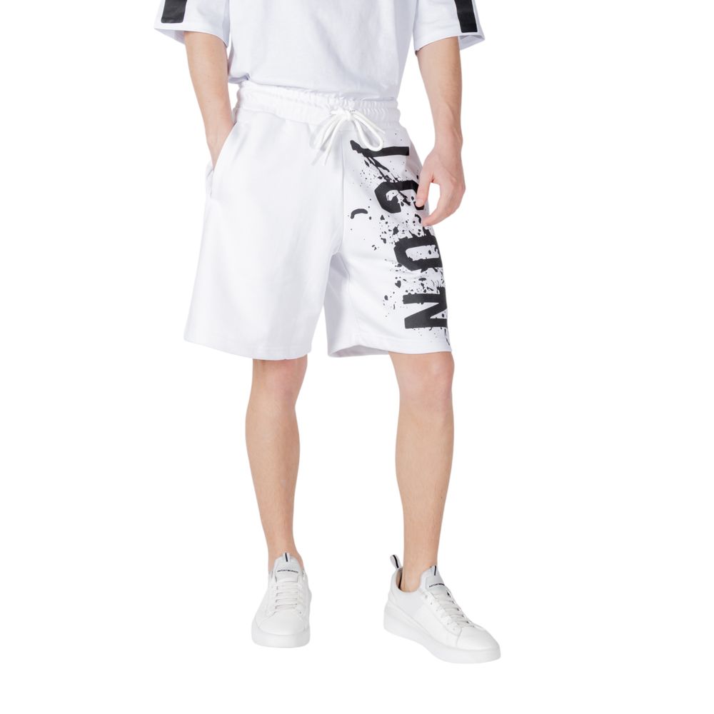 White Cotton Bermuda Shorts