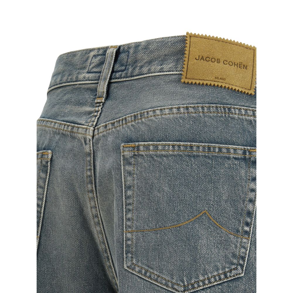 Blue Cotton Jeans Denim