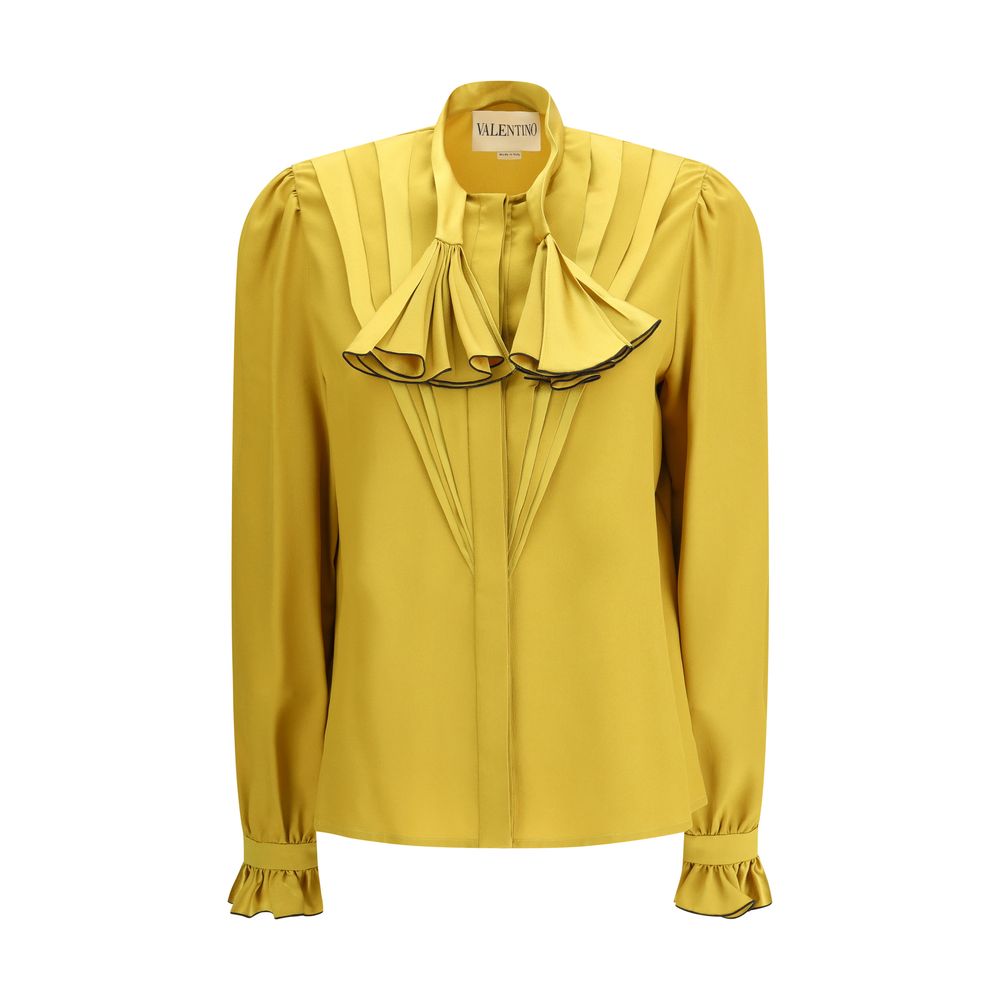 Bicolor Silk Blouse