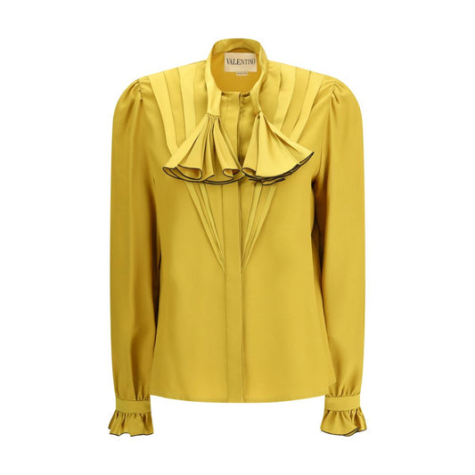 Bicolor Silk Blouse
