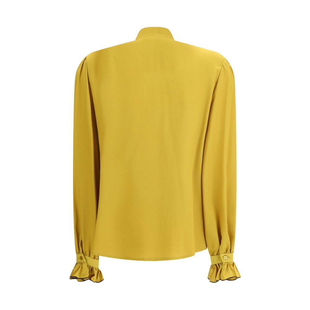 Bicolor Silk Blouse