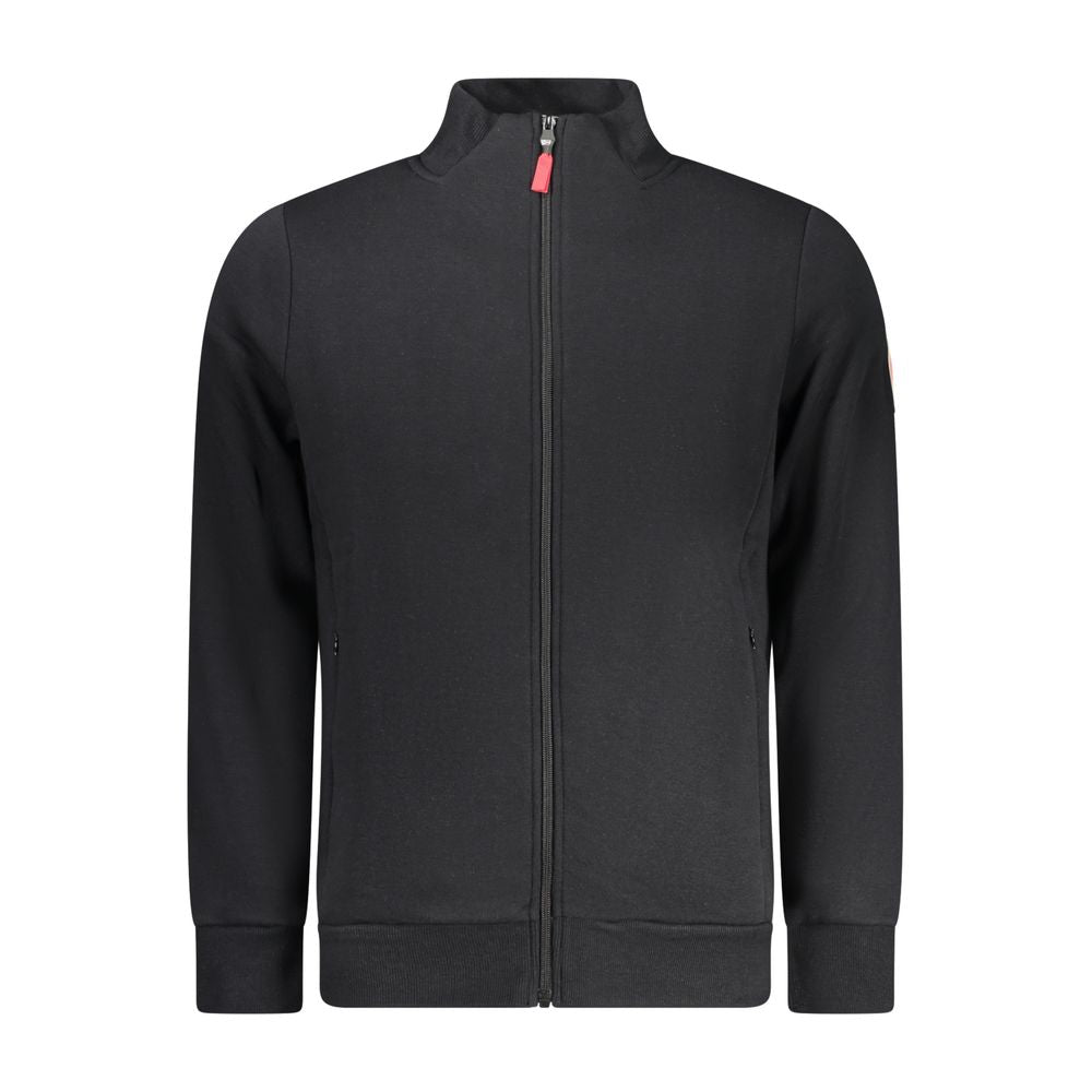 Black Cotton Men's Sweatshirt