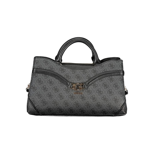 Black Polyurethane Women's Handbag