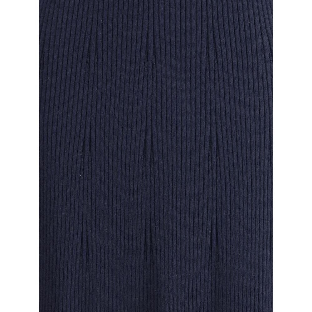 Blue Cashmere Casual Dress