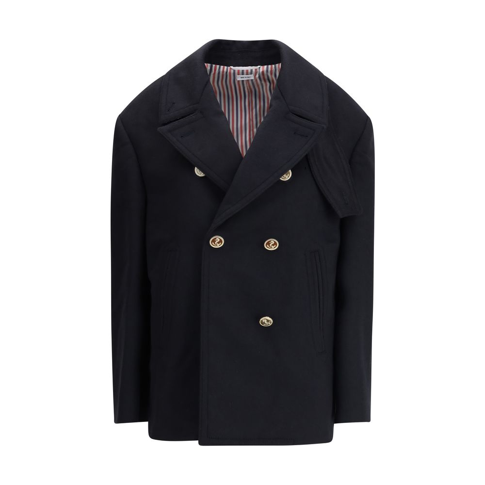 Blue Fabric Coat