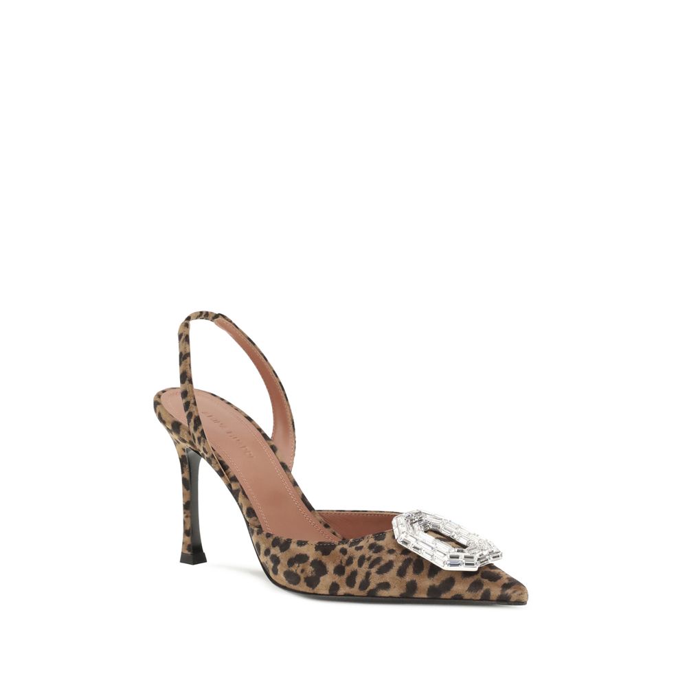 Multicolor Silk High Heel Pumps